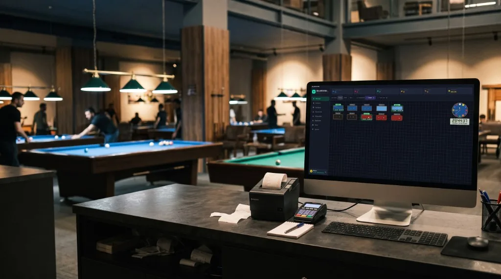 BilardoBase bilardo salonu kasa ekranı